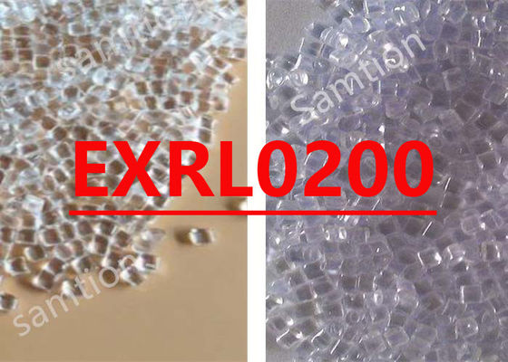 S-Plastic  EXRL0200 Mélange de copolymère PC résistant aux intempéries transparent contenant des dépôts de moisissures.